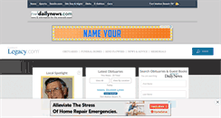Desktop Screenshot of obits.nwfdailynews.com